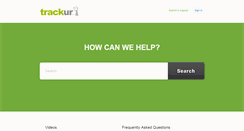 Desktop Screenshot of help.trackur.com